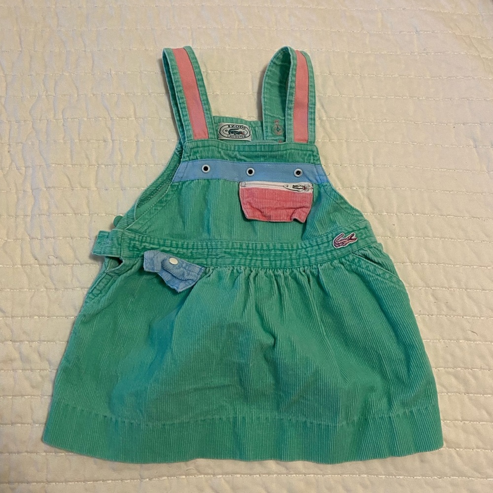 Lacoste overall dress vintage